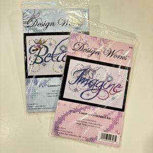 Design Works Cross Stitch Kits - Believe and Imagine